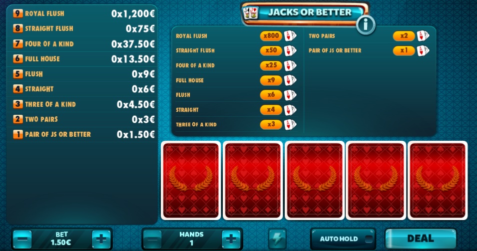jacks or better video poker